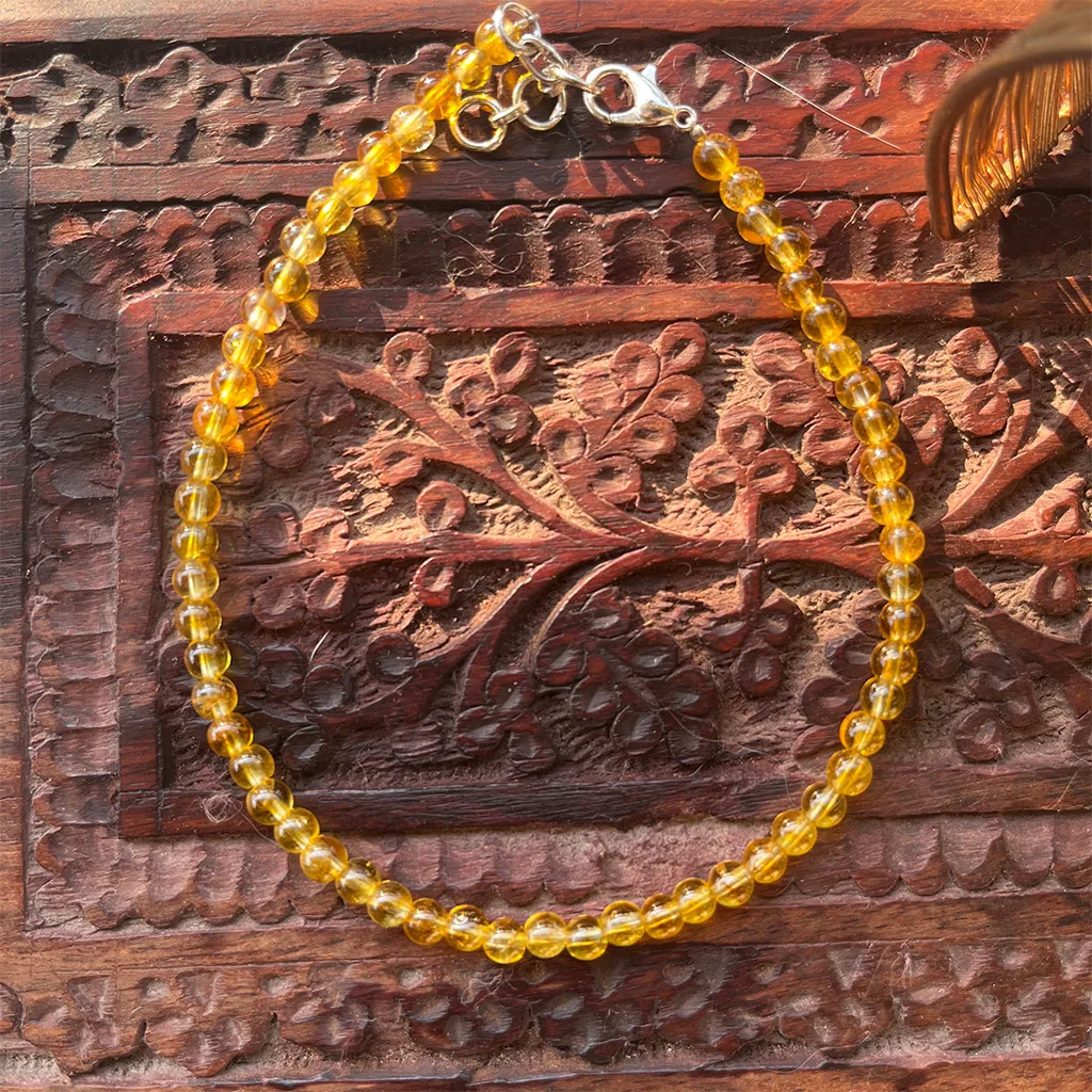 Citrine Healing Crystal Anklet (1 piece) - Image 2