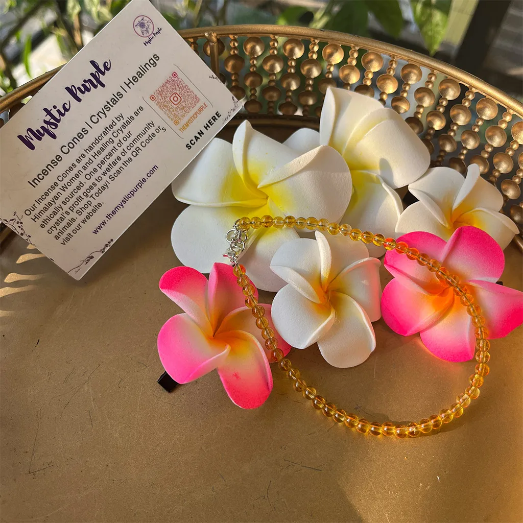 Citrine Healing Crystal Anklet (1 piece) - Image 4