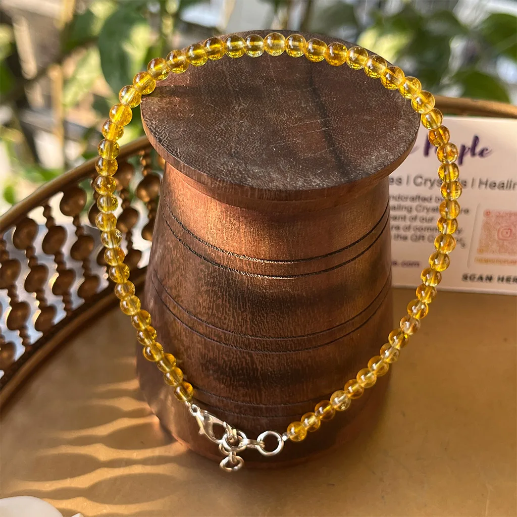 Citrine Healing Crystal Anklet (1 piece) - Image 3