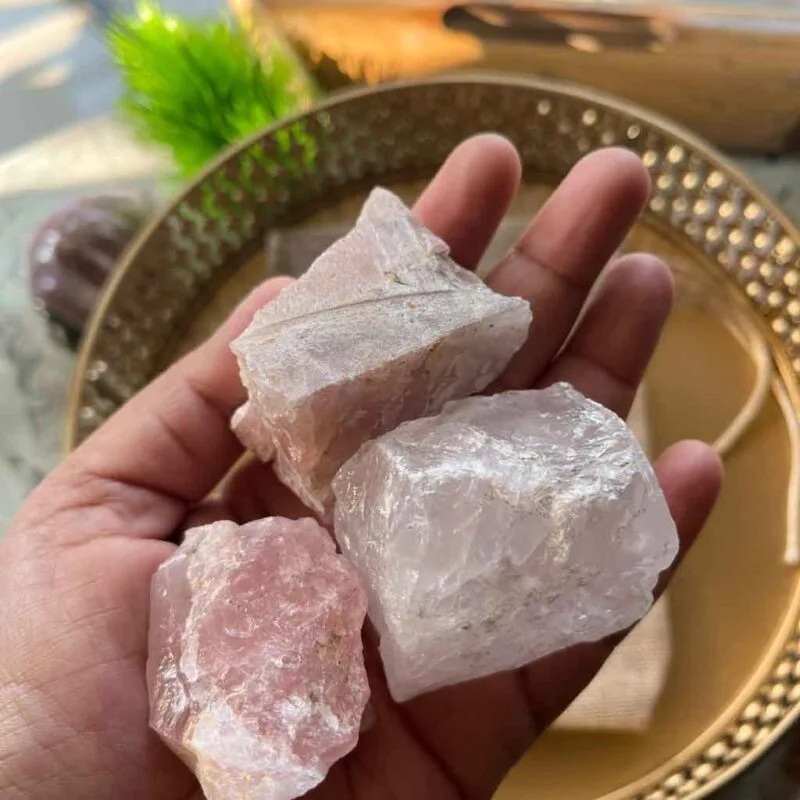 Rose Quartz Raw Crystals ~250 grams