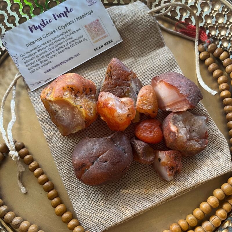 Carnelian Raw Crystals ~250 grams - Image 3