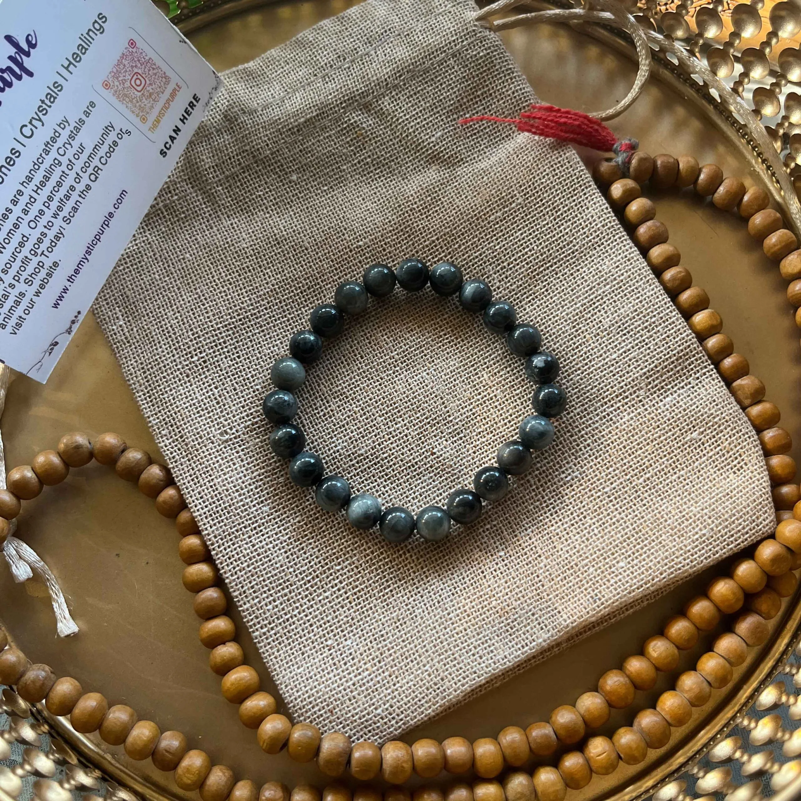 Cat's Eye Crystal Bracelet 8 mm