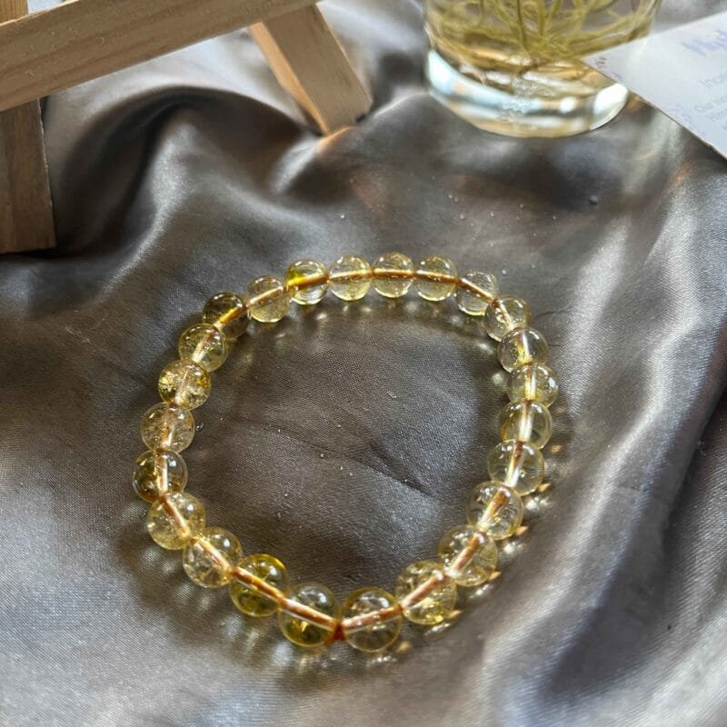 Citrine Crystal Bracelet 8 mm - Image 3