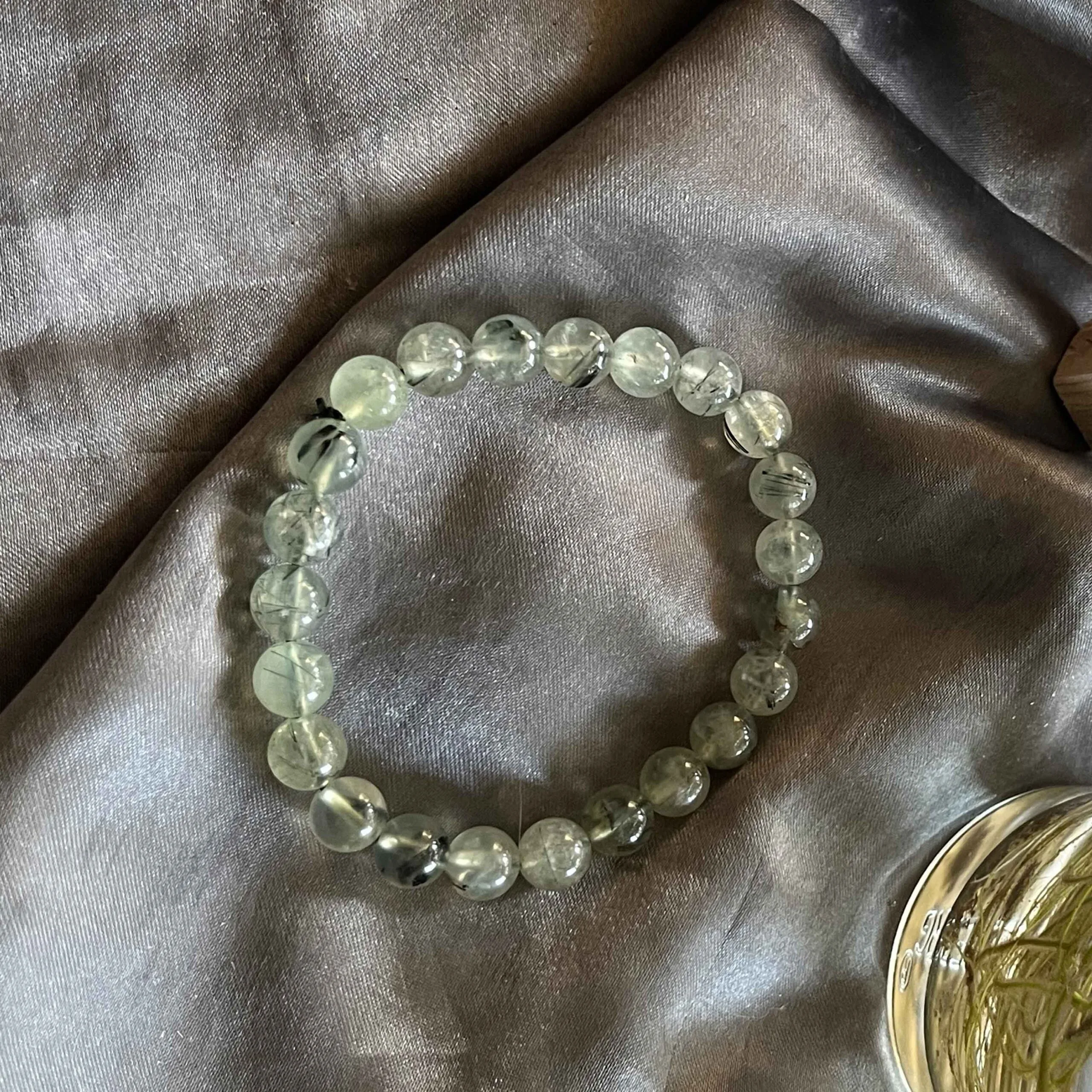 Prehnite Crystal Bracelet 8 mm - Image 3