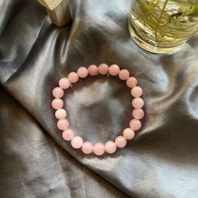 Rose Quartz Bracelet 8 mm - Image 3