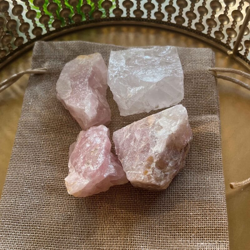 Rose Quartz Raw Crystals ~250 grams - Image 4