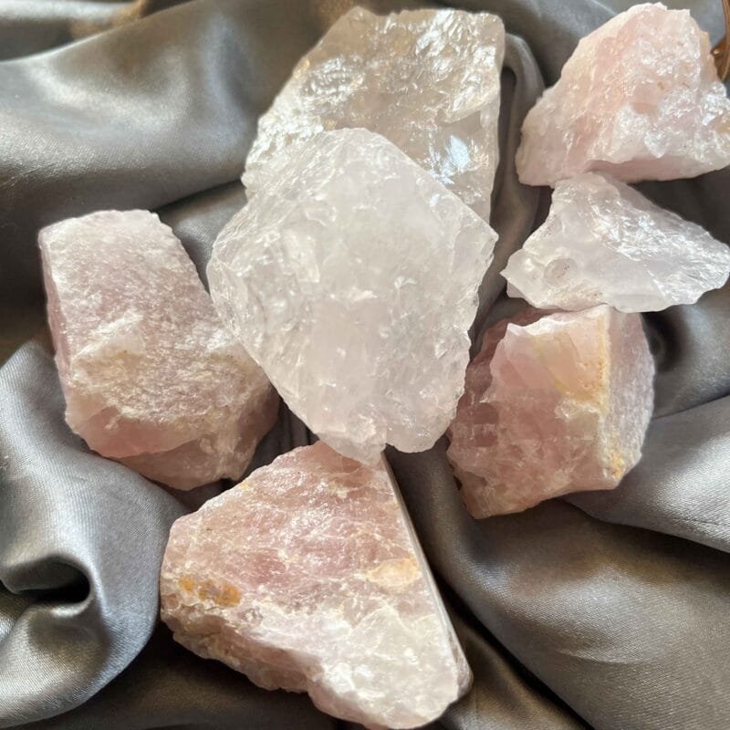 Rose Quartz Raw Crystals ~250 grams - Image 3