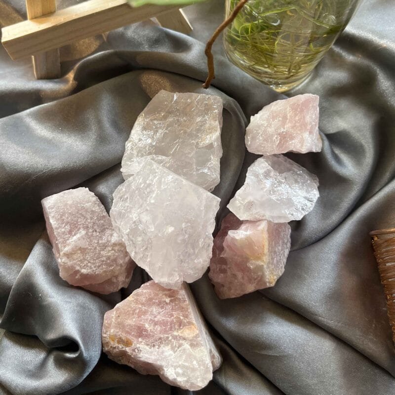 Rose Quartz Raw Crystals ~250 grams - Image 2