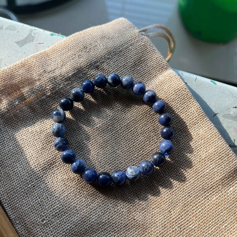 Sodalite Crystal Bracelet 8 mm - Image 3