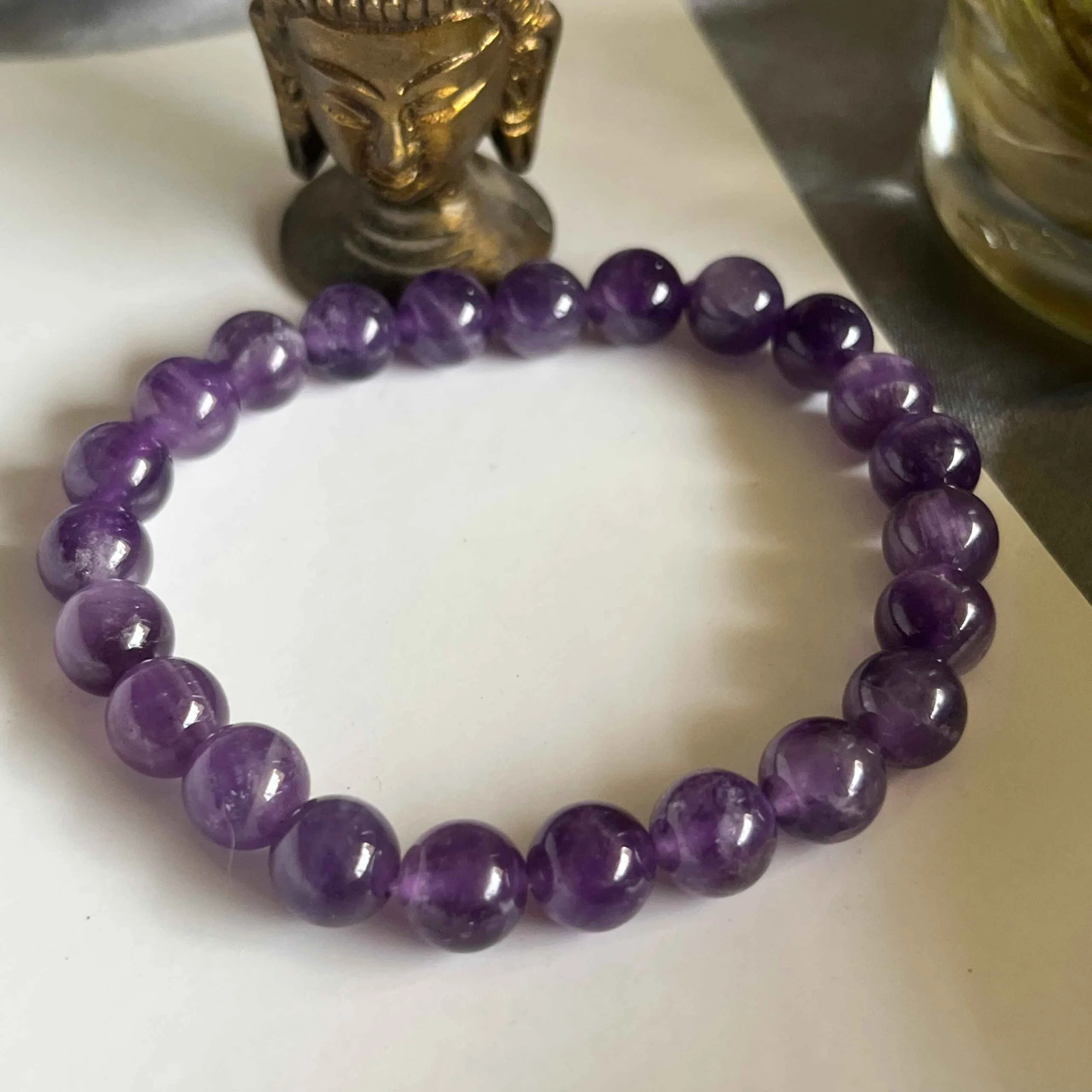 Amethyst Crystal Bracelet 8 mm