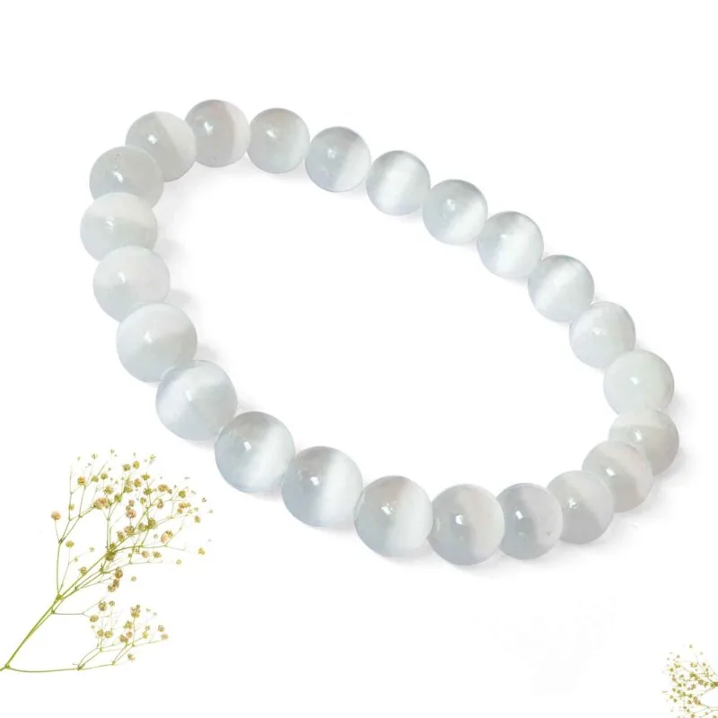 Selenite Crystal Bracelet 8 mm